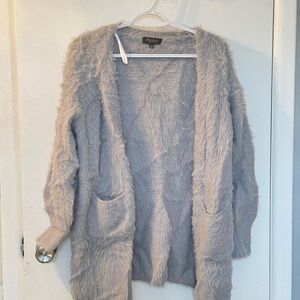 Papillon Women's Fuzzy Gray Sweater
